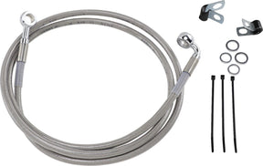 Drag Specialties Line Brk Ft Wg 93 05 Ss+10 BRAKE LINES-HOSES-STAINLESS ST Drag Specialties