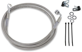 Drag Specialties Line Brk Ft Wg 93 05 Ss+10 BRAKE LINES-HOSES-STAINLESS ST Drag Specialties