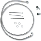 Drag Specialties Line Brk Ft Fxst99 07 Ss+8 BRAKE LINES-HOSES-STAINLESS ST Drag Specialties