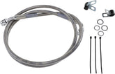 Drag Specialties Line Brk Ft Fxd 95 9 Ss+2 BRAKE LINES-HOSES-STAINLESS ST Drag Specialties