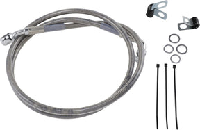 Drag Specialties Line Brk Ft Fxd 95 9 Ss+2 BRAKE LINES-HOSES-STAINLESS ST Drag Specialties