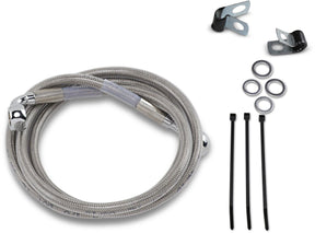 Drag Specialties Line Brk Ft Fxd 95 9 Ss+4 BRAKE LINES-HOSES-STAINLESS ST Drag Specialties