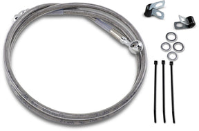 Drag Specialties Line Brk Ft Fxd 95 9 Ss+8 BRAKE LINES-HOSES-STAINLESS ST Drag Specialties