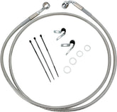 Drag Specialties Line Brk Ft Fxd 95 9 Ss+10 BRAKE LINES-HOSES-STAINLESS ST Drag Specialties
