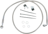 Drag Specialties Line Brk Ft Fxdl01 5 Ss+4 BRAKE LINES-HOSES-STAINLESS ST Drag Specialties