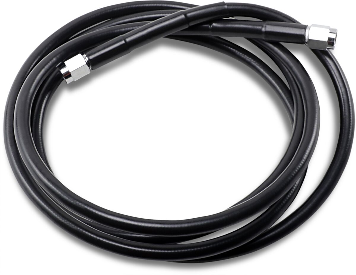 Drag Specialties Brakeline Univ Blk 76 BRAKE LINES-HOSES-STAINLESS ST Drag Specialties