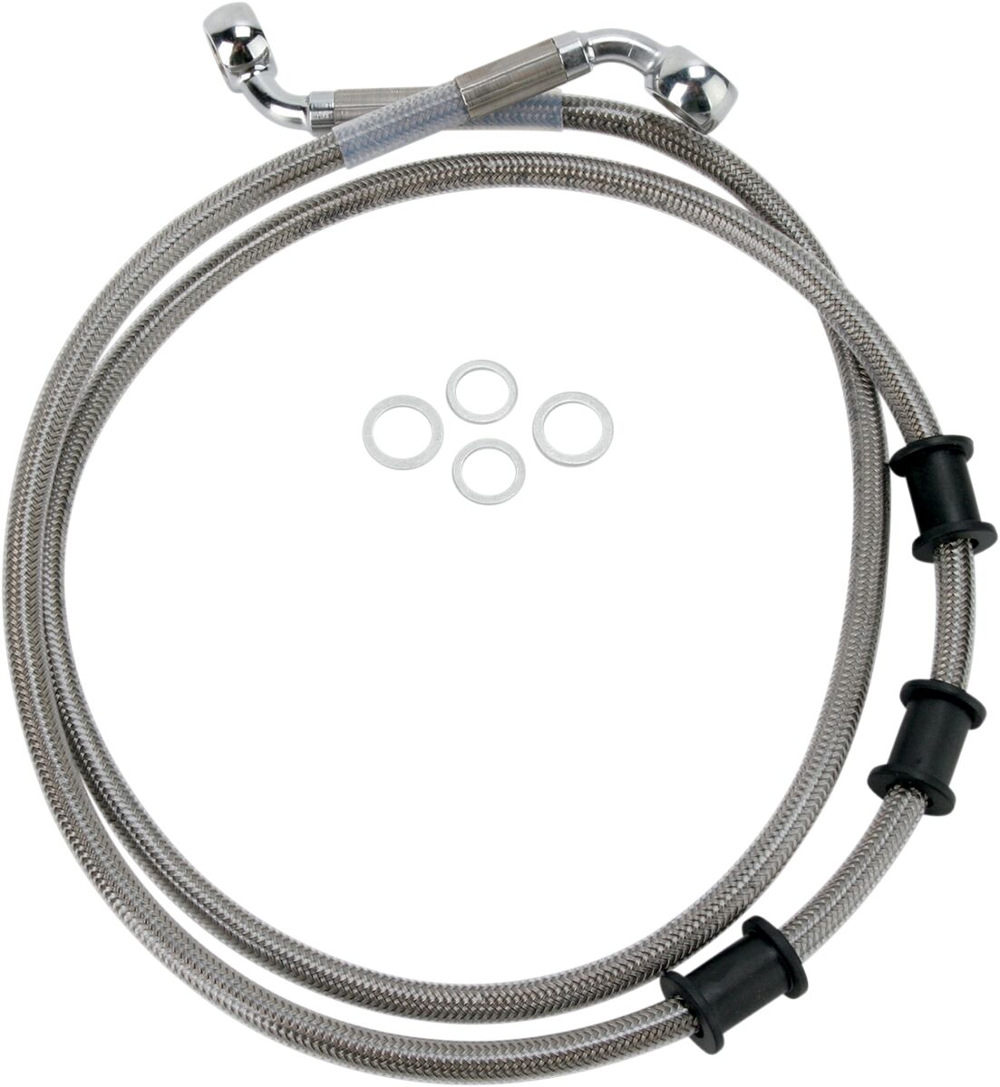 Drag Specialties Brakeline Flstn08 14 Ss+6 BRAKE LINES-HOSES-STAINLESS ST Drag Specialties
