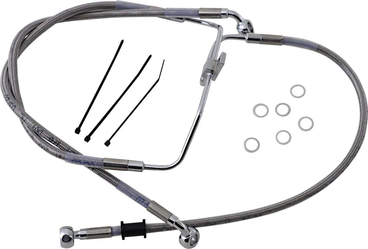 Drag Specialties Front Brake Line Stainless Steel Brake Lines Hoses Stainless Drag Specialties