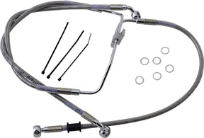Drag Specialties Front Brake Line Stainless Steel Brake Lines Hoses Stainless Drag Specialties