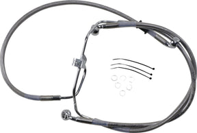 Drag Specialties Brakeline Fxdf08 17 Ss+2 BRAKE LINES-HOSES-STAINLESS ST Drag Specialties