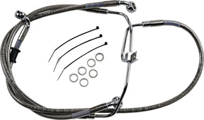 Drag Specialties Brakeline Fxdf08 17 Ss+6 BRAKE LINES-HOSES-STAINLESS ST Drag Specialties
