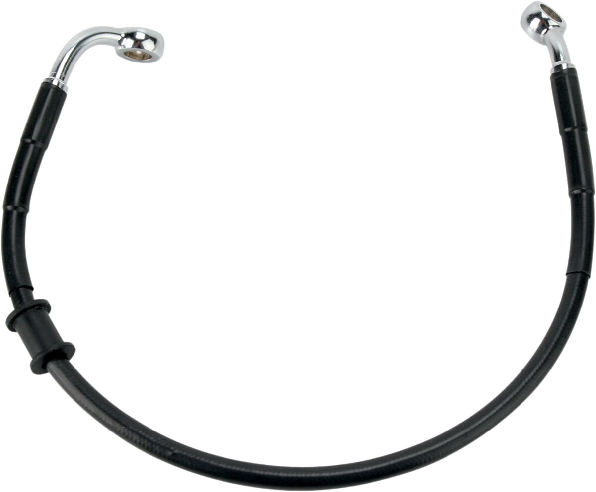 Drag Specialties Rear Brake Line Black Vinyl Coated Stainless Steel Brake Lines Hoses Stainless Drag Specialties
