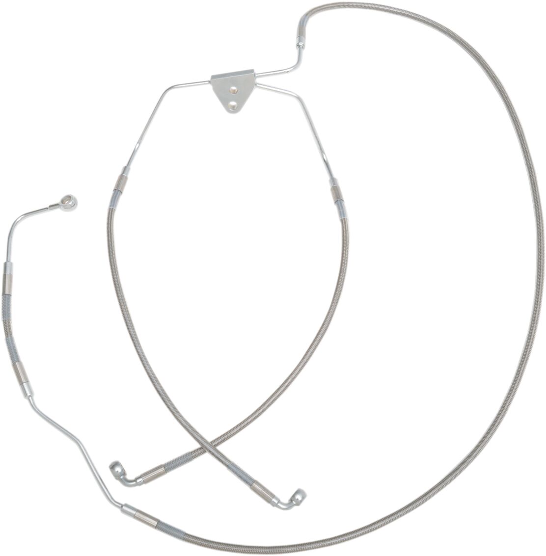 Drag Specialties Front Lower Brake Line Stainless Steel Brake Lines Hoses Stainless Drag Specialties