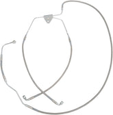 Drag Specialties Front Lower Brake Line Stainless Steel Brake Lines Hoses Stainless Drag Specialties