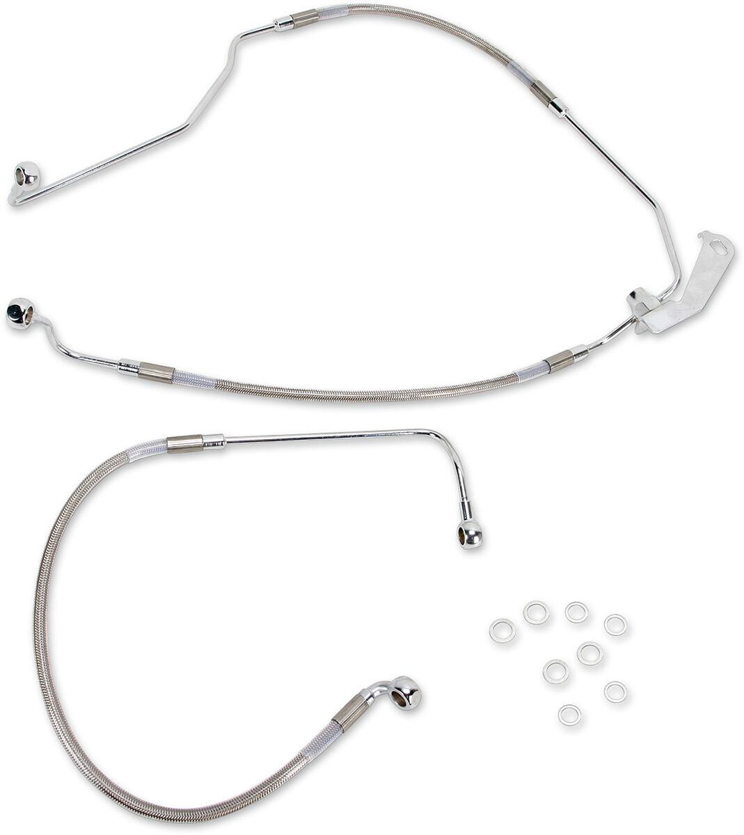 Drag Specialties Rear Brake Line Stainless Steel Brake Lines Hoses Stainless Drag Specialties