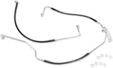 Drag Specialties Rear Brake Line Black Vinyl Coated Stainless Steel Brake Lines Hoses Stainless Drag Specialties