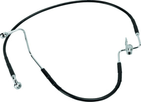 Drag Specialties Rear Brake Line Black Vinyl Coated Stainless Steel Brake Lines Hoses Stainless Drag Specialties