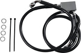 Drag Specialties Rear Brake Line Black Vinyl Coated Stainless Steel Brake Lines Hoses Stainless Drag Specialties