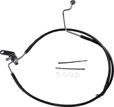 Drag Specialties Rear Brake Line Black Vinyl Coated Stainless Steel Extended 3" Brake Lines Hoses Stainless Drag Specialties