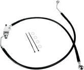 Drag Specialties Rear Brake Line Black Vinyl Coated Stainless Steel Brake Lines Hoses Stainless Drag Specialties