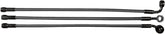 Magnum Shielding Brake Line Upper Dual Disc Non Abs Designer Chrome Black Brake Lines Hoses Stainless Magnum Shielding