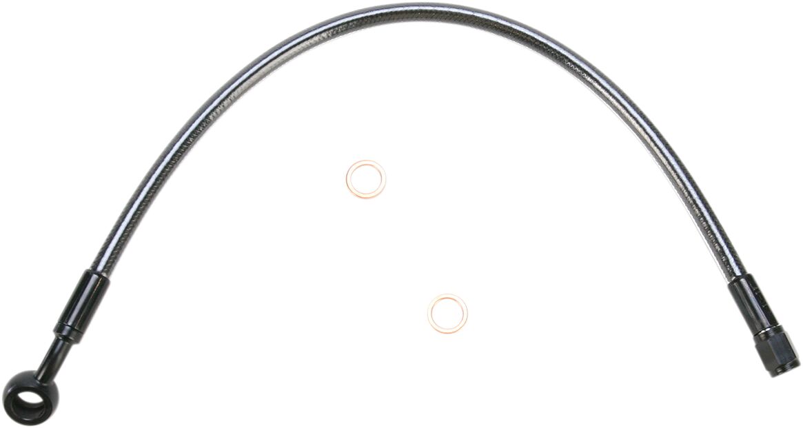 Magnum Shielding Brake Line Upper Dual Disc Non Abs Designer Chrome Black Brake Lines Hoses Stainless Magnum Shielding