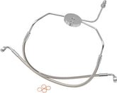 Magnum Shielding Line Brk Lwr94 07 Flht Pol BRAKE LINES-HOSES-STAINLESS ST Magnum Shielding