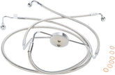 Magnum Shielding Brake Line Front Lower Dual Disc Abs Designer Stainless Polished Nature Brake Lines Hoses Stainless Magnum Shielding