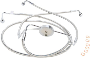 Magnum Shielding Brake Line Front Lower Dual Disc Abs Designer Stainless Polished Nature Brake Lines Hoses Stainless Magnum Shielding