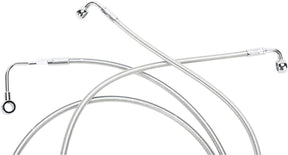 Magnum Shielding Brake Line Front Lower Dual Disc Abs Designer Stainless Polished Nature Brake Lines Hoses Stainless Magnum Shielding