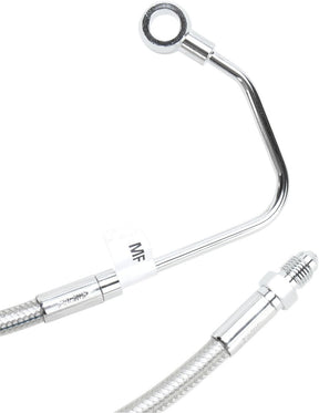 Magnum Shielding Line Brk Mid Flht Abs Pol BRAKE LINES-HOSES-STAINLESS ST Magnum Shielding