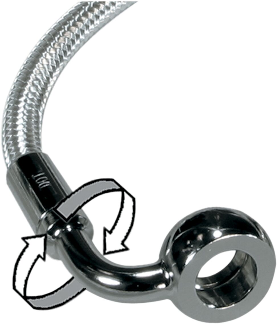 Magnum Shielding Line Brk Fr Cm2 180/90 42 BRAKE LINES-HOSES-STAINLESS ST Magnum Shielding