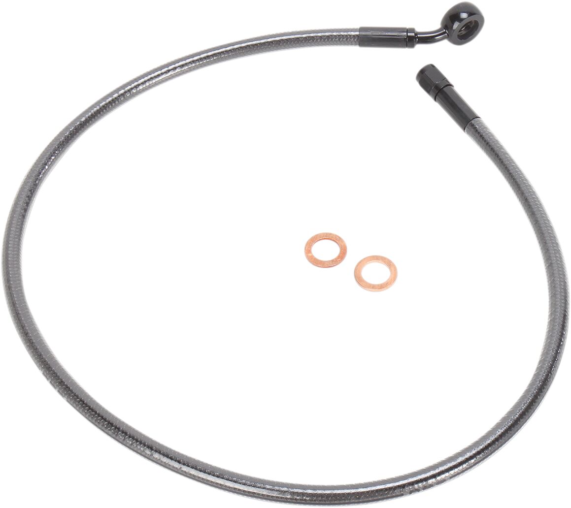 Magnum Shielding Brake Line Front Upper Designer Black Pearl Brake Lines Hoses Stainless Magnum Shielding