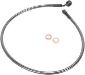 Magnum Shielding Brake Line Front Upper Designer Black Pearl Brake Lines Hoses Stainless Magnum Shielding