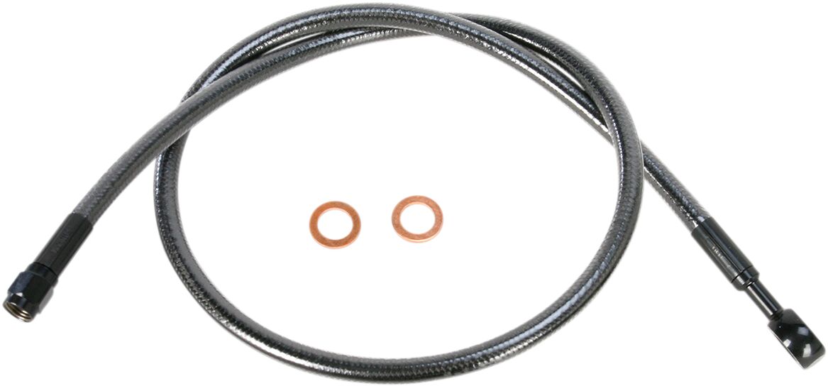 Magnum Shielding Brake Line Front Upper Designer Black Pearl Brake Lines Hoses Stainless Magnum Shielding