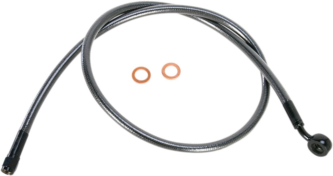 Magnum Shielding Brake Line Front Upper Designer Black Pearl Brake Lines Hoses Stainless Magnum Shielding