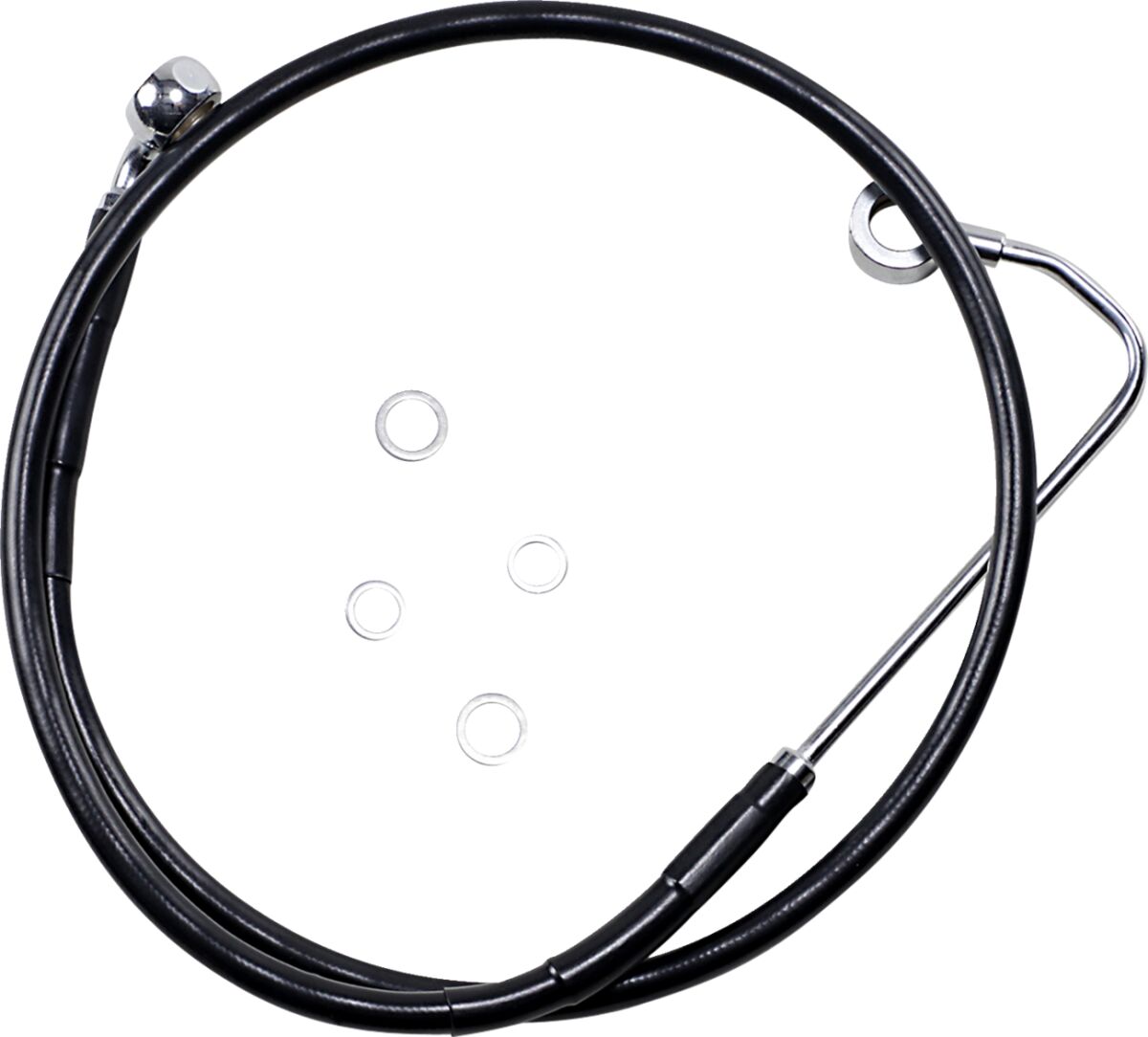 Drag Specialties Line Brk F Fxs2 13 Bk Up10 BRAKE LINES-HOSES-STAINLESS ST Drag Specialties