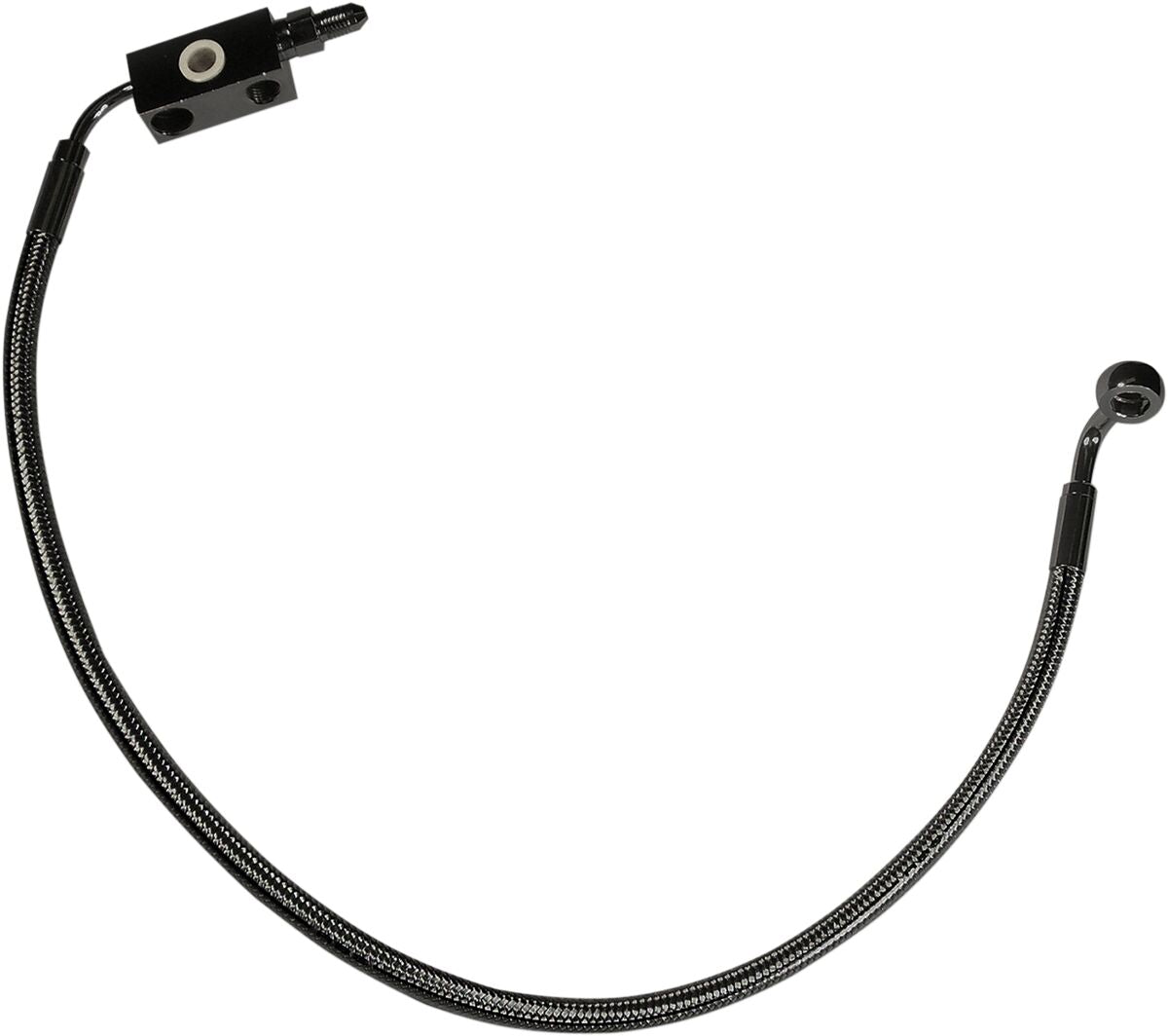 Magnum Shielding Brake Line Front Lower Designer Clear Jacket Chrome Black Brake Lines Hoses Stainless Magnum Shielding