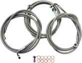 La Choppers Brakelines Stainless For 12 14" Ape Bars Abs Models Hd Brake Lines Hoses Stainless La Choppers