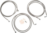 La Choppers Brklins18 20 14+Fl Abs Ss BRAKE LINES-HOSES-STAINLESS ST La Choppers