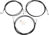 La Choppers Brklin18 20 14 16 Fl Abs B BRAKE LINES-HOSES-STAINLESS ST La Choppers