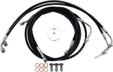 La Choppers Brklines15 17 Fltr Abs Bk BRAKE LINES-HOSES-STAINLESS ST La Choppers