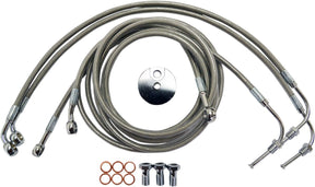 La Choppers Brklines18 20 Fltr Abs Ss BRAKE LINES-HOSES-STAINLESS ST La Choppers