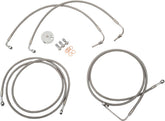 La Choppers Brklines15 17 Fl Abs Ss BRAKE LINES-HOSES-STAINLESS ST La Choppers