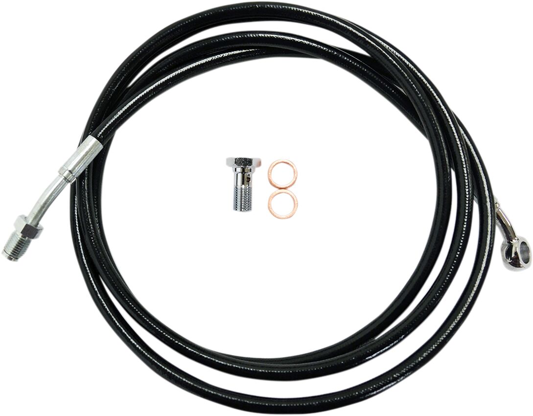 La Choppers Clutch Line Black For 12 14" Ape Bars Hd Hose Hydraulic Clutch La Choppers