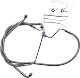 Drag Specialties Line Brk 14 16 Flht S+2 BRAKE LINES-HOSES-STAINLESS ST Drag Specialties