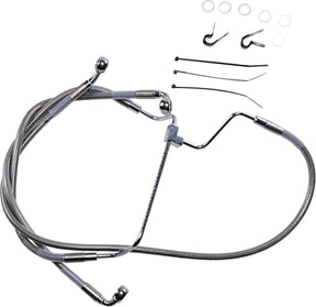 Drag Specialties Line Brk 14 16 Flht S+2 BRAKE LINES-HOSES-STAINLESS ST Drag Specialties