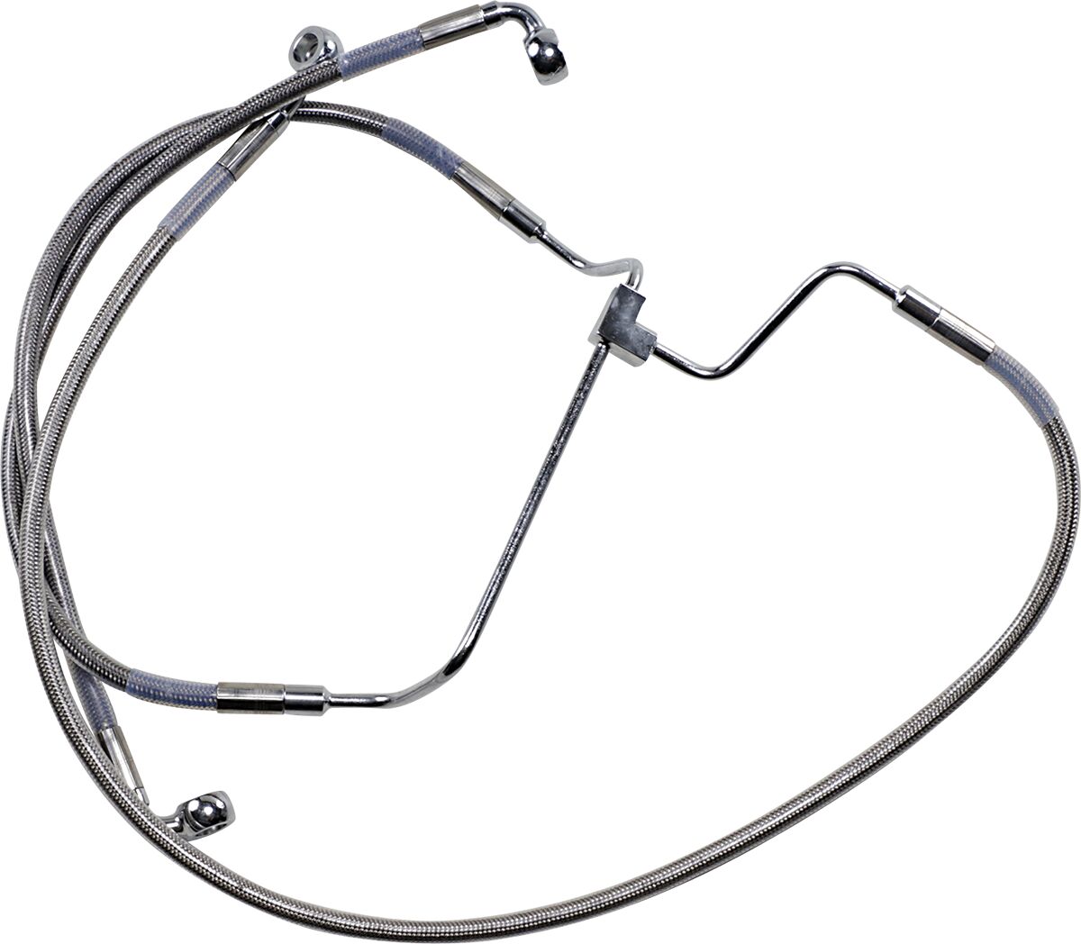 Drag Specialties Line Brk 14 17 Flht S+4 BRAKE LINES-HOSES-STAINLESS ST Drag Specialties