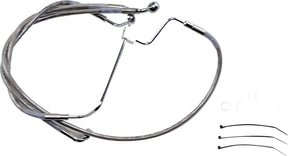 Drag Specialties Line Brk 14 16 Flht S+6 BRAKE LINES-HOSES-STAINLESS ST Drag Specialties