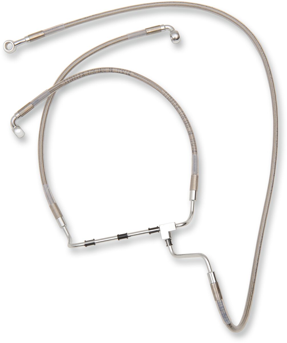Drag Specialties Line Brk 14 16 Flht S+10 BRAKE LINES-HOSES-STAINLESS ST Drag Specialties